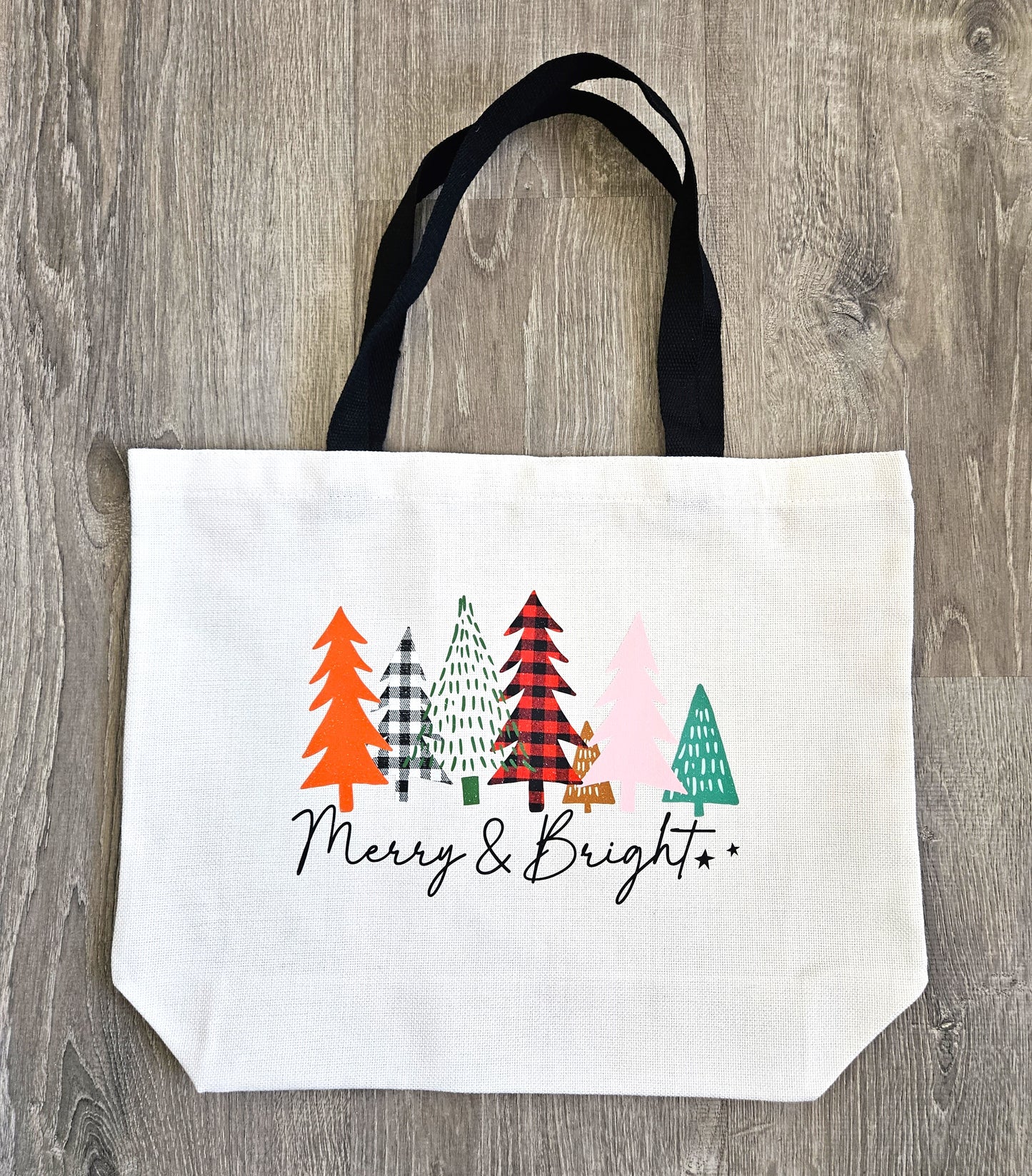 Z Merry and Bright Canvas Bag - Desert Blossom Gifts