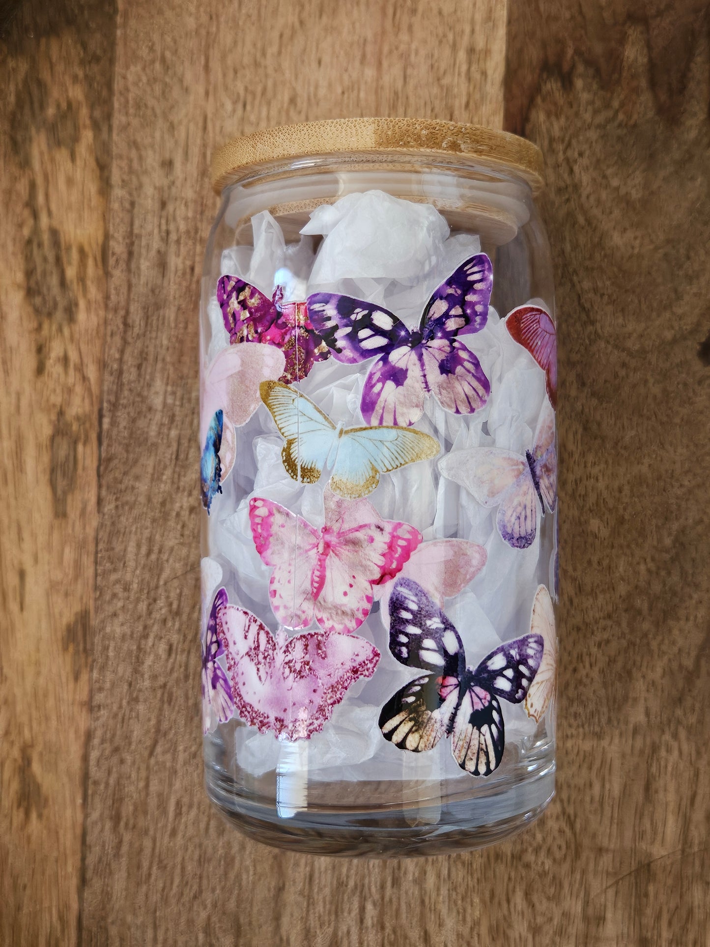 Butterfly Glass Cup - Desert Blossom Gifts