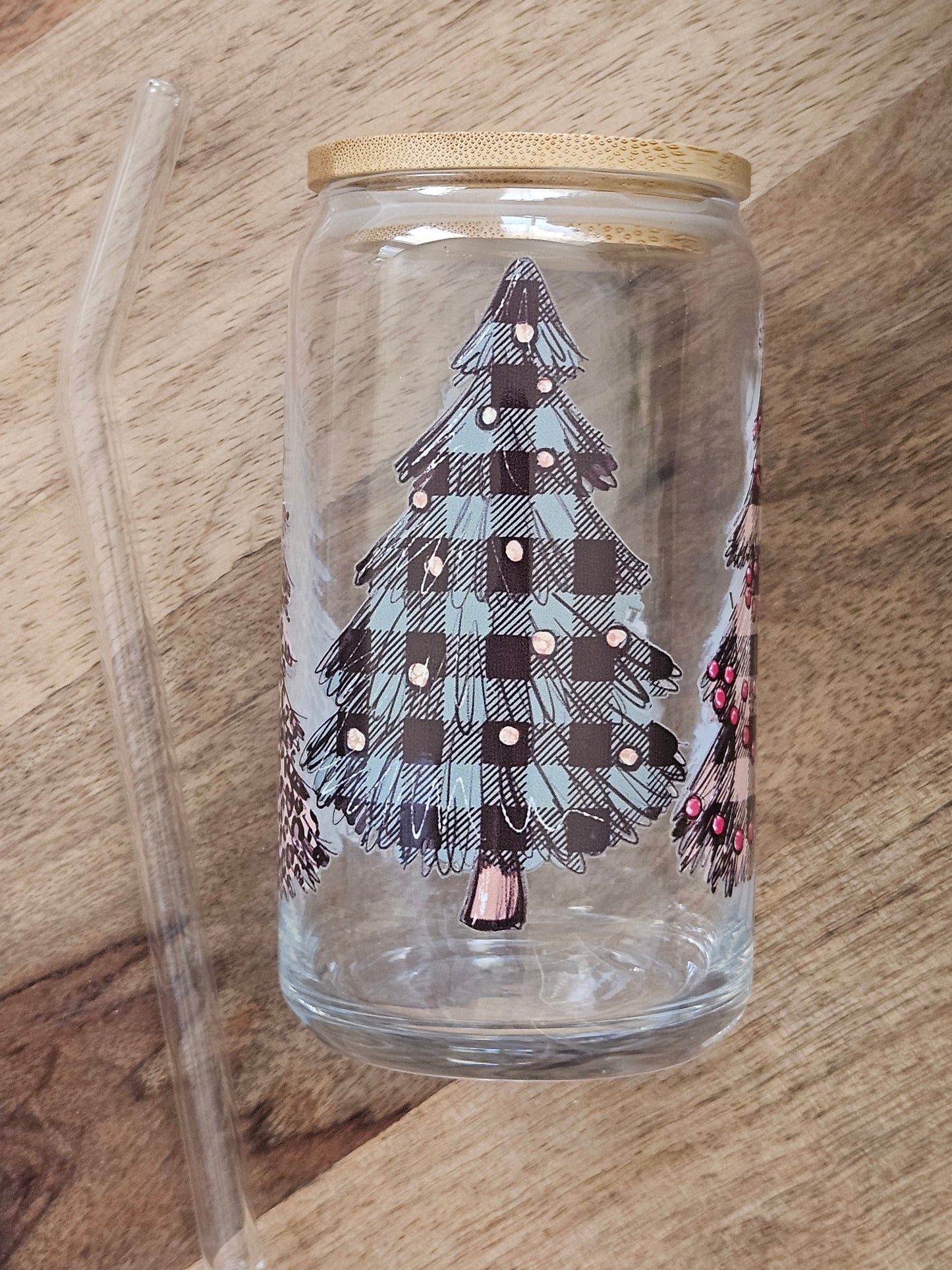 Christmas Tree Glass Cup