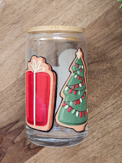 Christmas Cookie Glass Cup