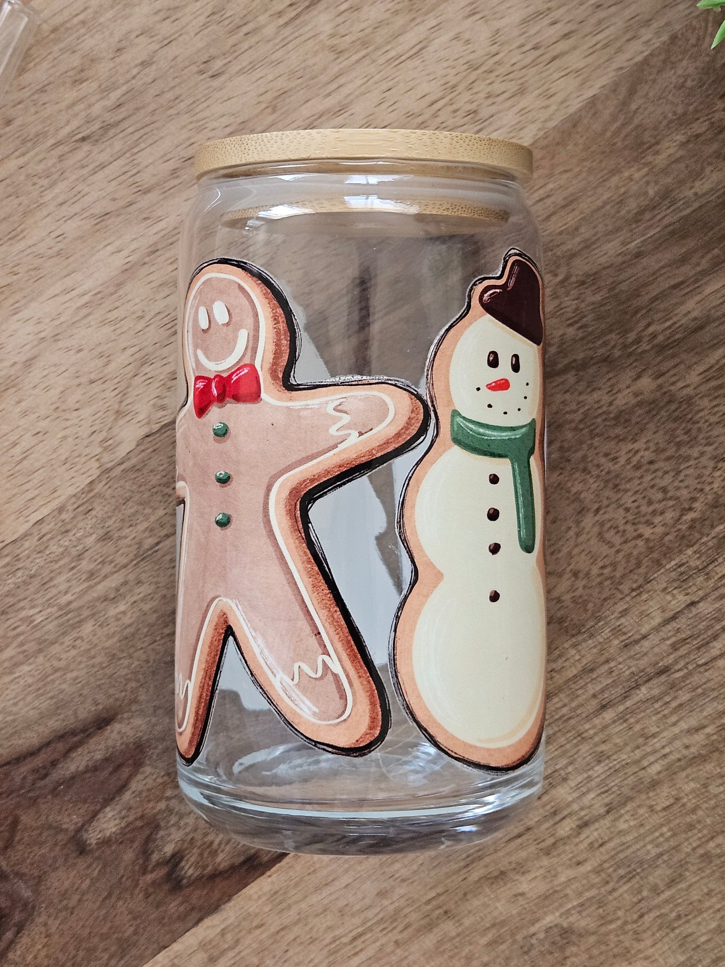 Christmas Cookie Glass Cup