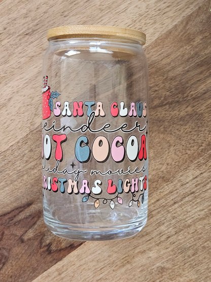 Hot Cocoa Glass Cup