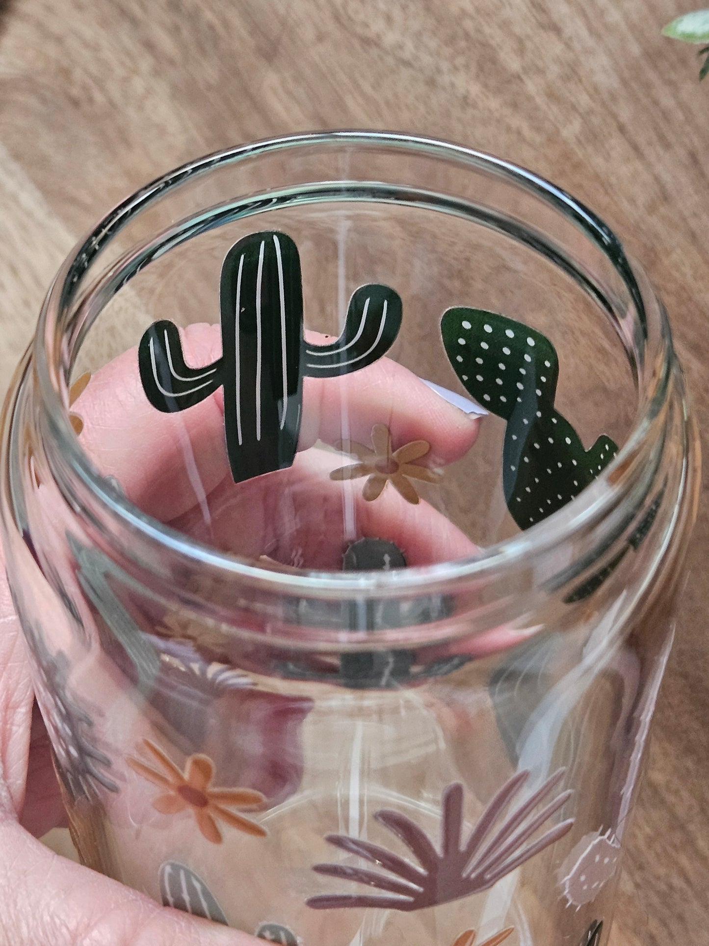 Cactus Glass Cup