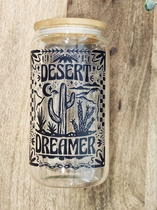 Desert Dreamer Glass Cup - Desert Blossom Gifts