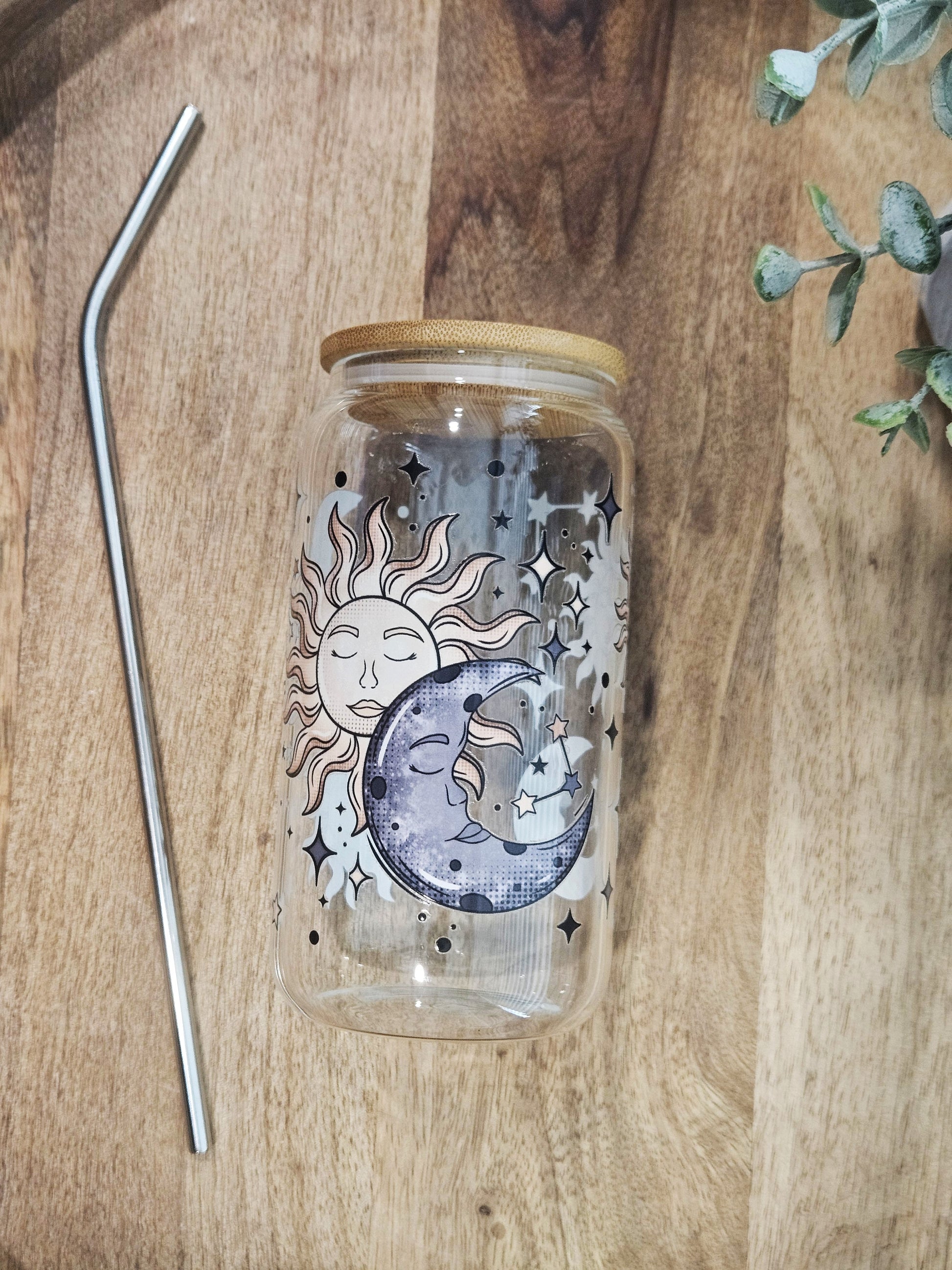 Sun and Moon Glass Cuo - Desert Blossom Gifts