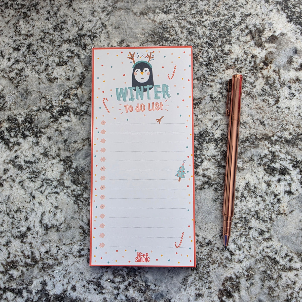 Winter To Do Notepad