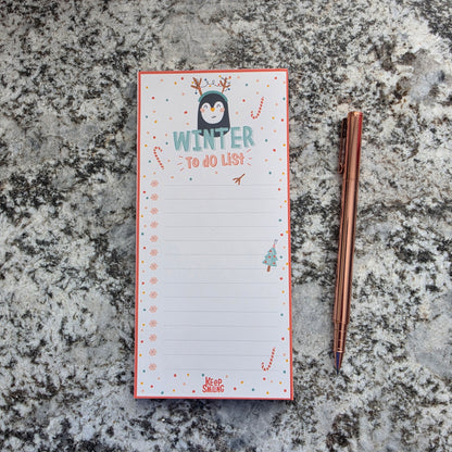 Winter To Do Notepad