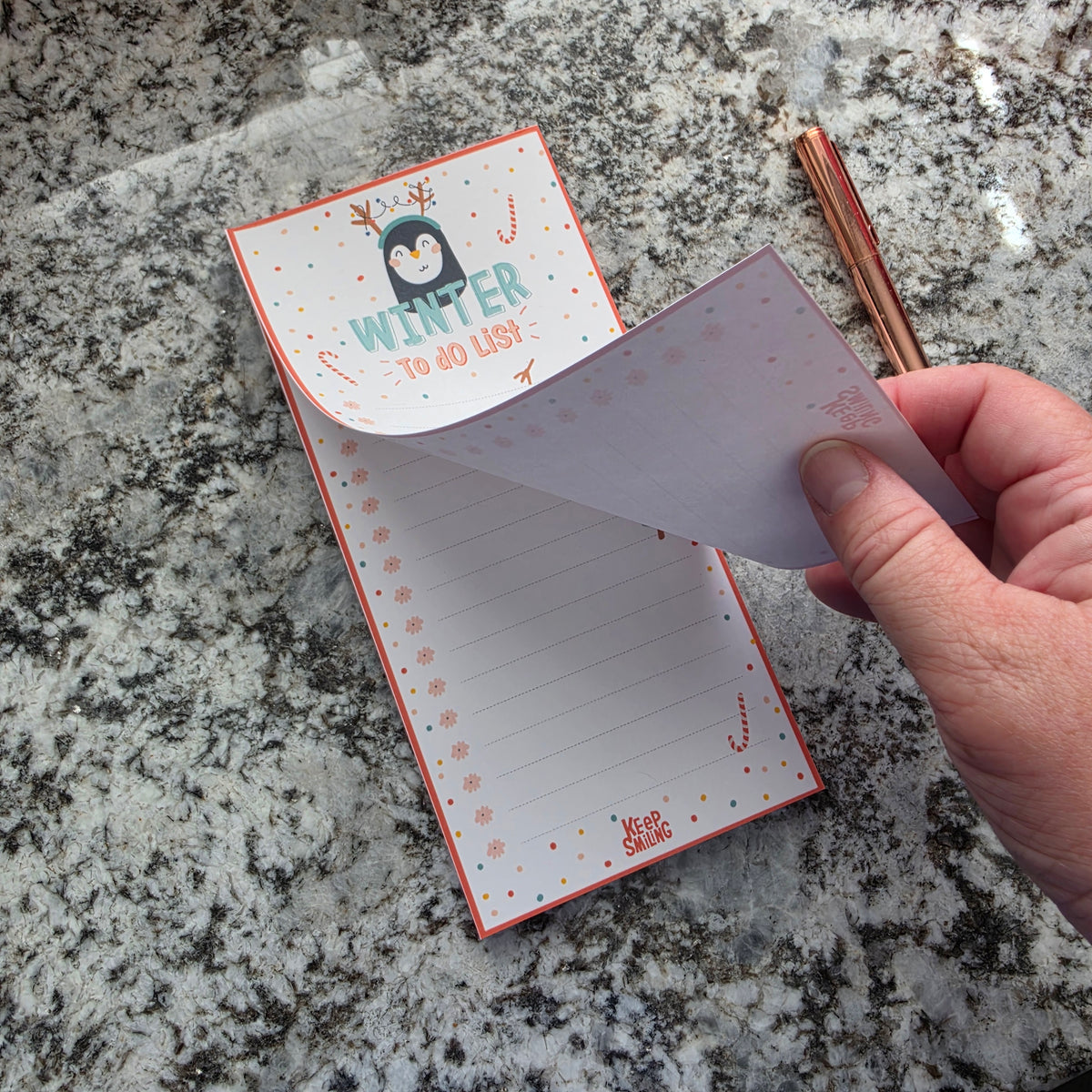 Winter To Do Notepad