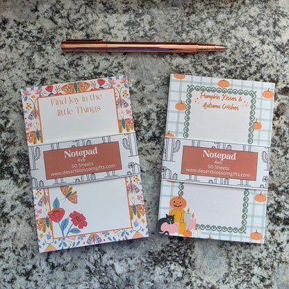 Pumpkin Kisses Notepad