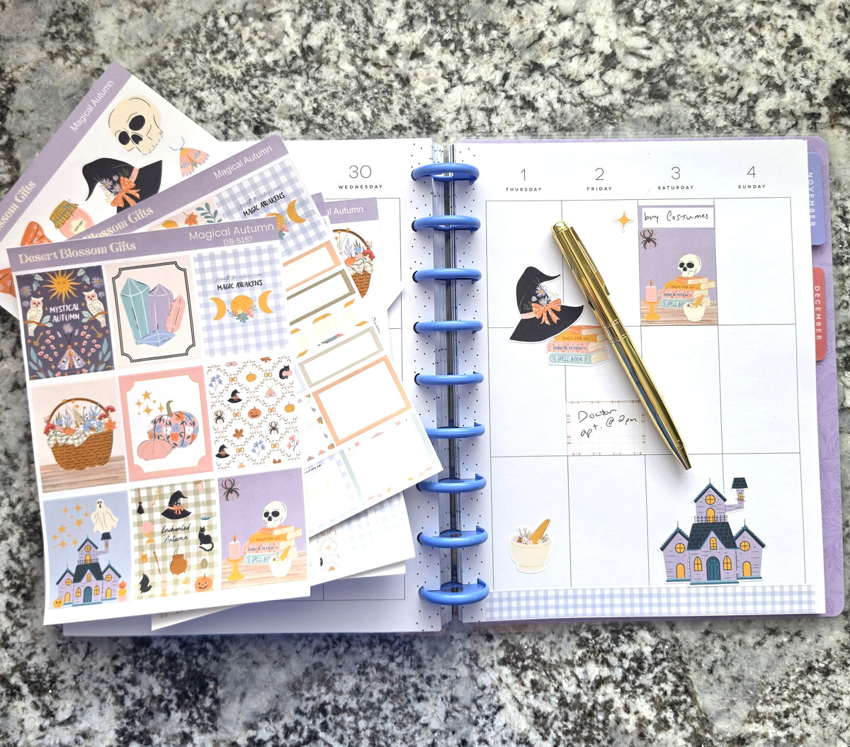 Magical Autumn Sticker Kit, Planners, Journal, Dutchdoor