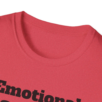 Emotional Support Human T-Shirt, Unisex Funny Tee, Pet Lover Gift, Animal Support Shirt, Casual Wear for Humans, Cute Animal Paw Print
