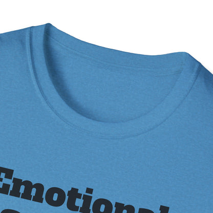 Emotional Support Human T-Shirt, Unisex Funny Tee, Pet Lover Gift, Animal Support Shirt, Casual Wear for Humans, Cute Animal Paw Print