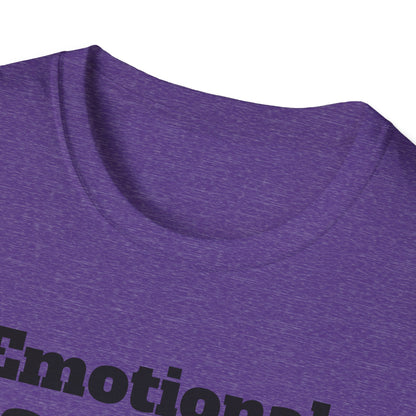 Emotional Support Human T-Shirt, Unisex Funny Tee, Pet Lover Gift, Animal Support Shirt, Casual Wear for Humans, Cute Animal Paw Print