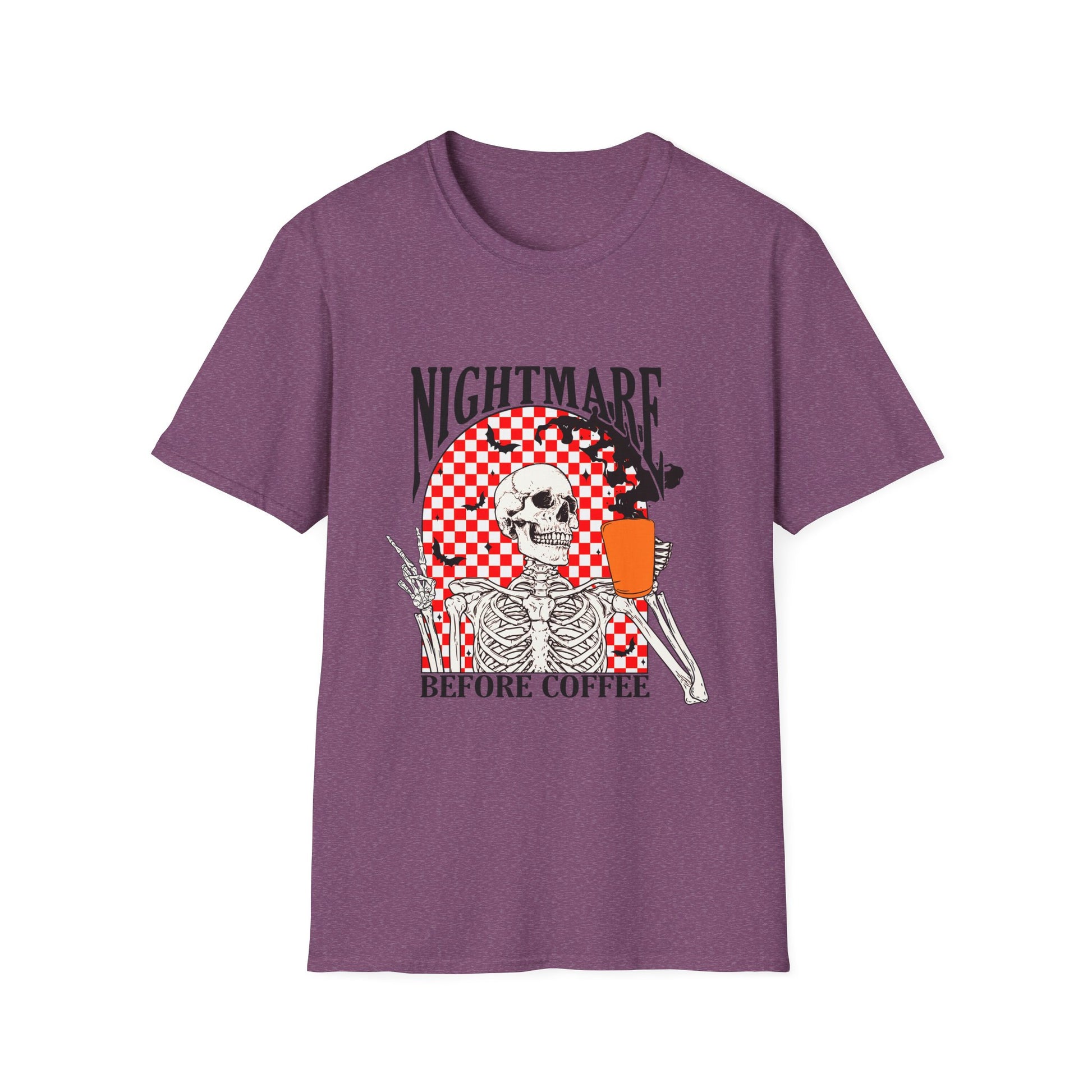 Nightmare Before Coffee Unisex T-Shirt, Halloween Gift, Skeleton Tee, Funny Coffee Shirt, Graphic Tee for Coffee Lovers - Desert Blossom Gifts