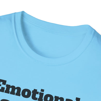 Emotional Support Human T-Shirt, Unisex Funny Tee, Pet Lover Gift, Animal Support Shirt, Casual Wear for Humans, Cute Animal Paw Print