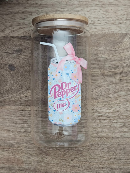 Diet Dr. Pep Glass Cup - Desert Blossom Gifts