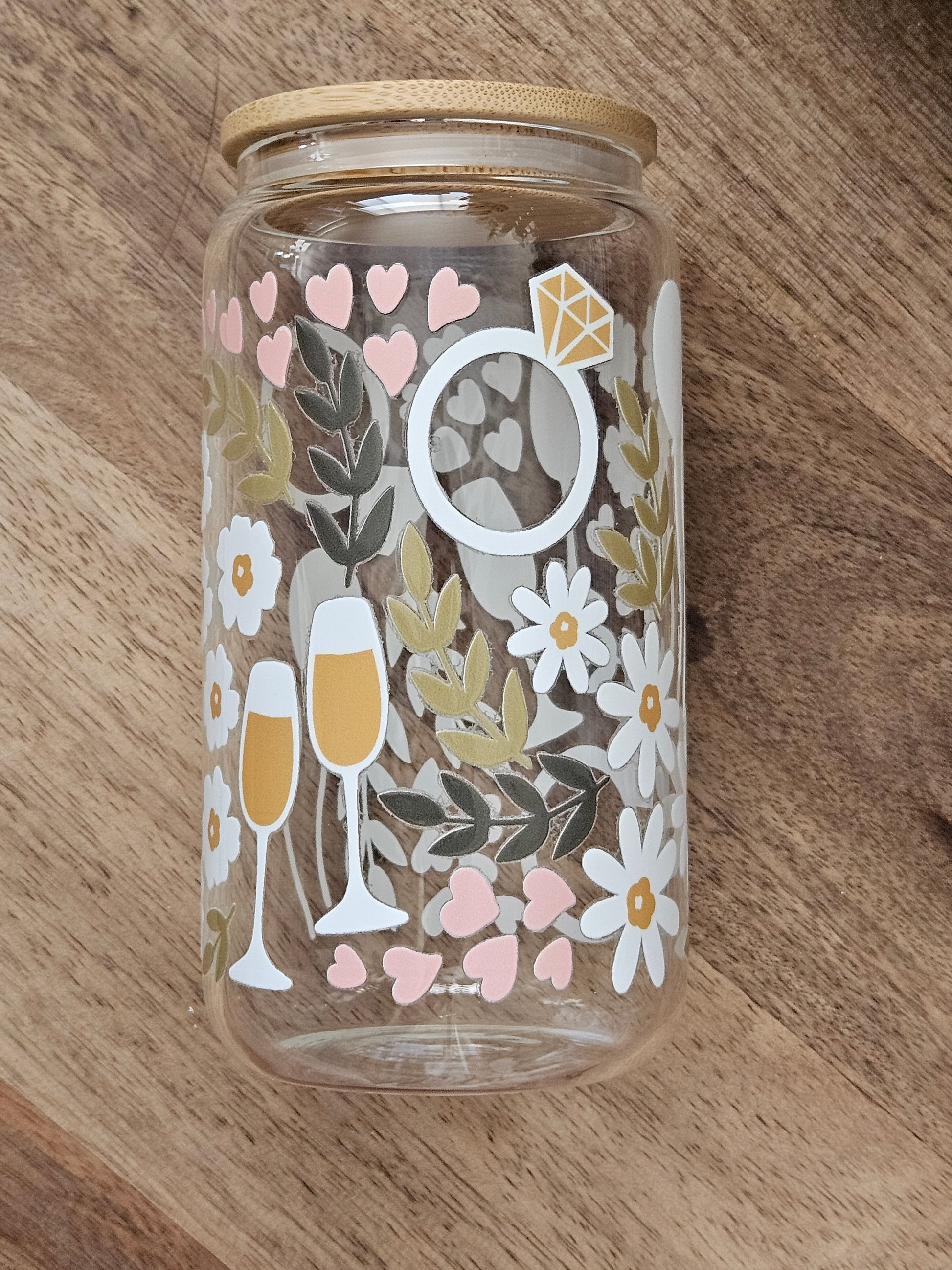 Engagement & Anniversary Glass Cup - Desert Blossom Gifts