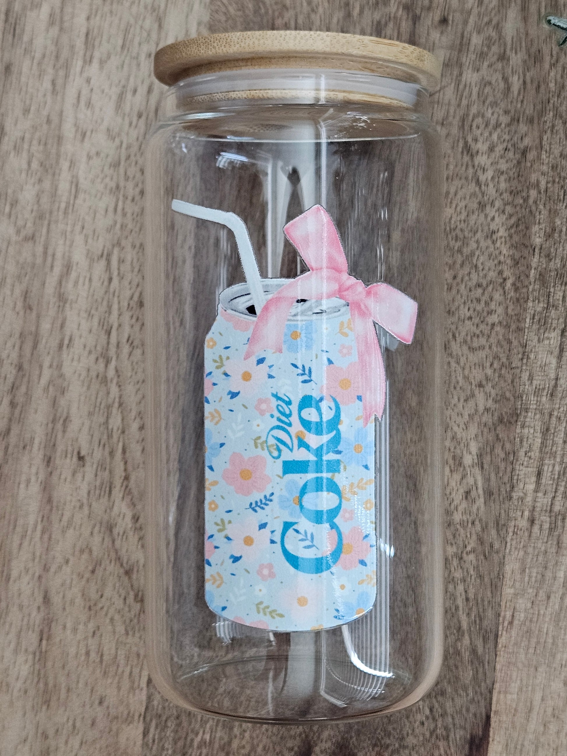 Diet Soda Glass Cup - Desert Blossom Gifts