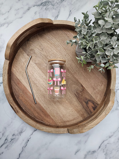 Teacher Coquette Glass Cup - Desert Blossom Gifts