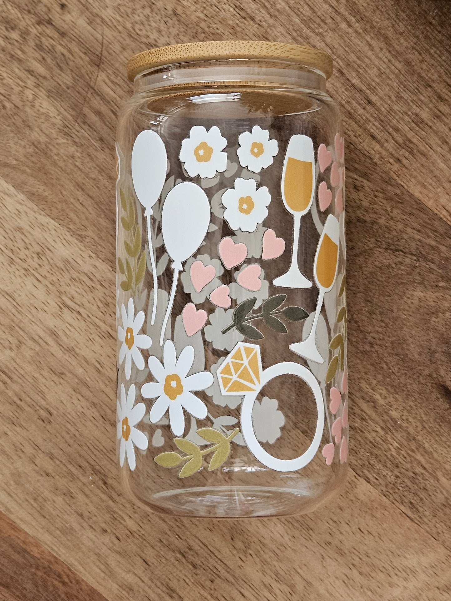 Engagement & Anniversary Glass Cup - Desert Blossom Gifts