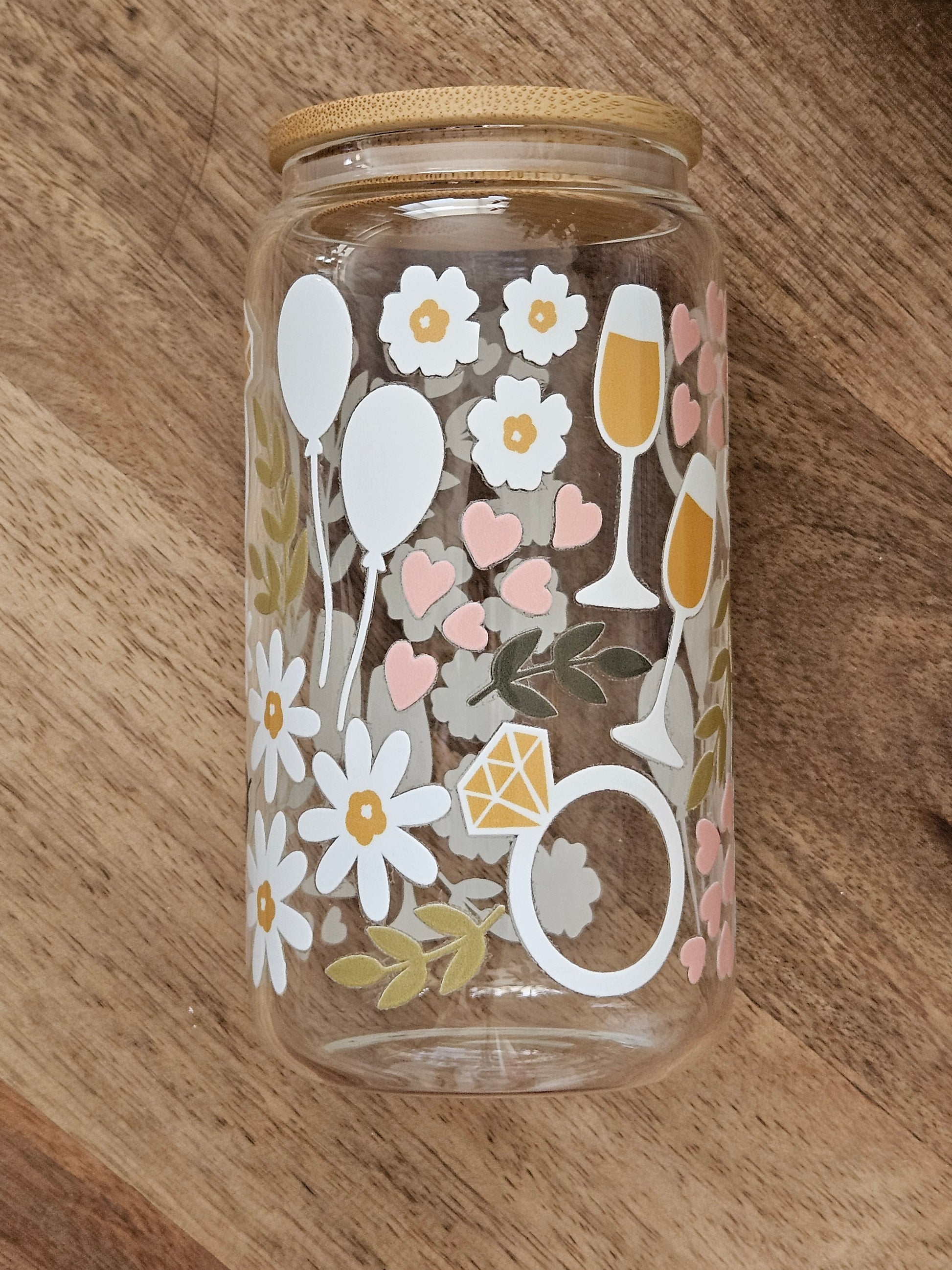 Engagement & Anniversary Glass Cup - Desert Blossom Gifts