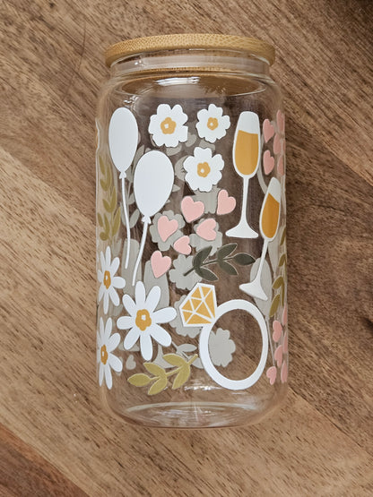 Engagement & Anniversary Glass Cup - Desert Blossom Gifts